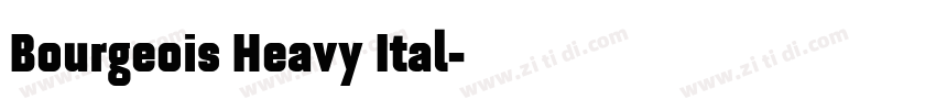 Bourgeois Heavy Ital字体转换 Bourgeois Heavy Ital字体转换